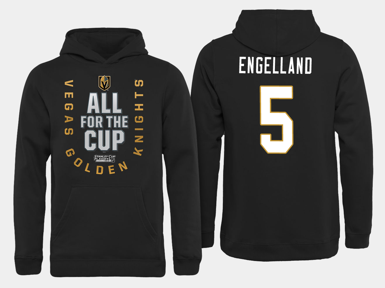 Men NHL Vegas Golden Knights 5 Engelland All for the Cup hoodie